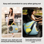 Pet stroller aluminum alloy frame space capsule travel stroller is easy and convenient for dual-purpose use to free hands