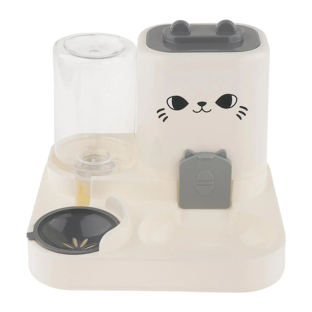 2 in 1 Automatic Pet Feeder Cat Feeding Bowl Travel Supplies Detachable Multifunction Food Container Cats Feeder for Bunny