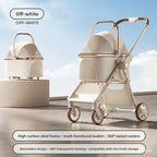 Pet Stroller Lightweight Foldable Portable Detachable Carrier Small Dogs Cats Walking Cart Dog Stroller Pettroller Dog Trolley