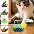 4-Piece Faux Feather Cat Toy Set with Bells — Interactive Boredom Relief Kit for Cats