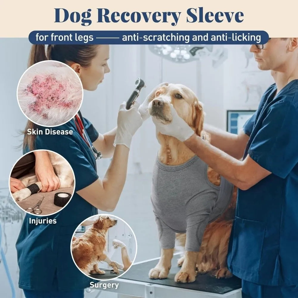 Breathable Dog Leg Sleeve Long Sleeve Professional Anti-lick Sleeve Polyester High Elasticity Dog Knee Pads Pet Protection