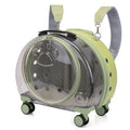 High Quality Travel Products Transparent Pet Dog Cat Backpack Carrier Bag With Wheels Pet Trolley