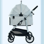 Lightweight Pet Stroller Foldable Outdoor Pet Stroller for Cats and Dogs Detachable Portable Pet Carrier High View Dog Stroller