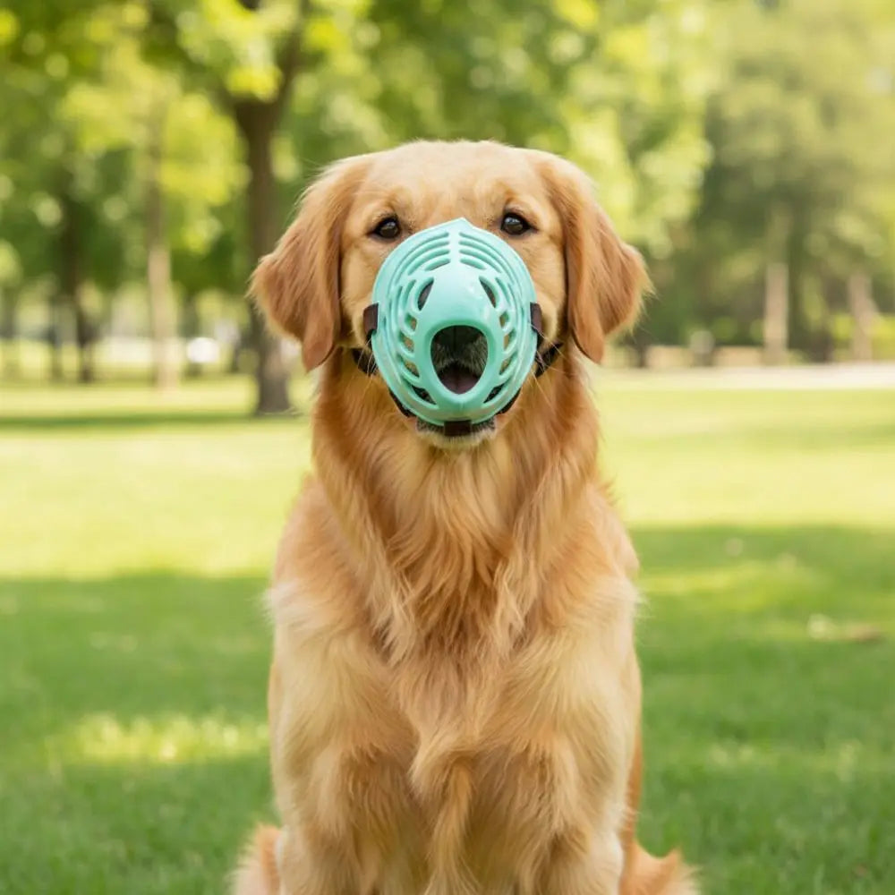 Anti-biting Silicone Dog Muzzle Anti-barking Breathable Dog Mouth Guard Soft Adjustable Dogs Mouth Cover Small To Medium Dog