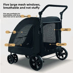 Large Dog Outdoor Pet Stroller Foldable Golden Retriever Giant Breed Senior Disabled Dog Trolley Pet Stroller Cat Stroller