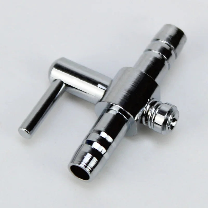 Stainless Steel Aquarium Air Flow Splitter & Regulating Valve (Oxygen Pump Distributor, Adjustable)