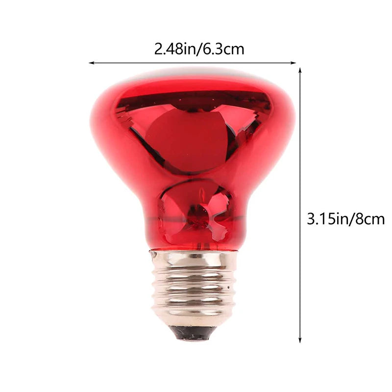 E27 UVA Poultry Bulb Infrared Night Light Day Poultry Heating Bulb For Plants Amphibians Reptile Pets 25/40/50/60/75/100W