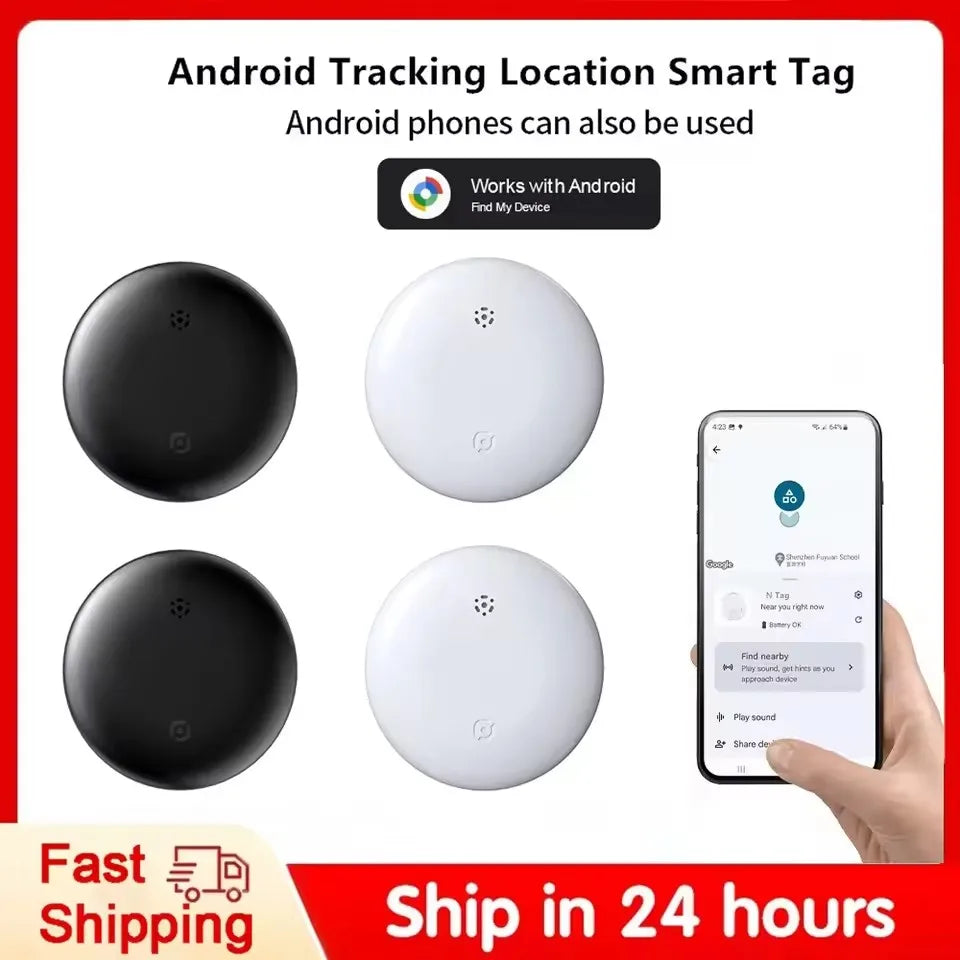 Mini Smart GPS Tag for Google Find My - Anti-Loss Reminder for Cars, Keys, Pets & Kids (iOS & Android)