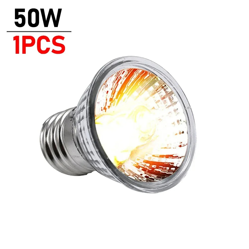 1/2/5/10PCS UVA +UVB Reptile Heating Light Bulb 25/50/75W Snake Turtle Pet Full Spectrum Basking UV Light Bulbs For Amphibians
