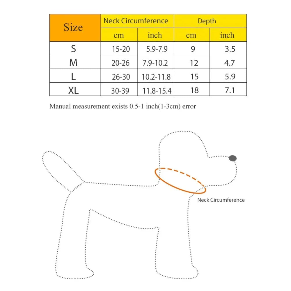 Sponge Padded Pet Recovery Ring Flexible Frame Light Weight Soft Protective Ring Skin Friendly Polka Dot Anti Lick Guard