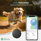 Mini GPS Pet Activity Tracker for Dogs & Cats - Apple Find My Compatible Anti-Loss Finder with No Monthly Fee