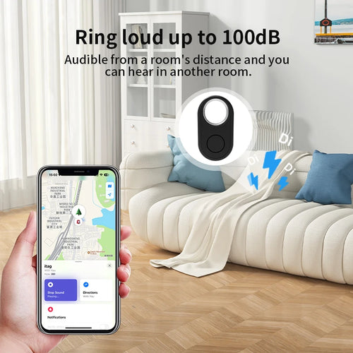 Apple Find My Compatible Collar Attachment Smart Tracker Tag - Bluetooth Real-Time Sound Positioning for Pets