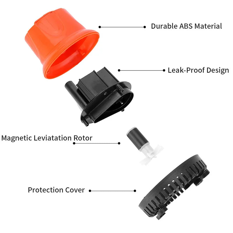 Submersible Aquarium Pump (30–110W, Bottom Suction, Multi-Function)