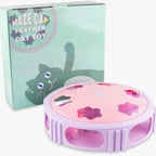 Electric LED Cat Turntable Feather Toy — Auto-Rotating Light-Up Interactive Cat Toy