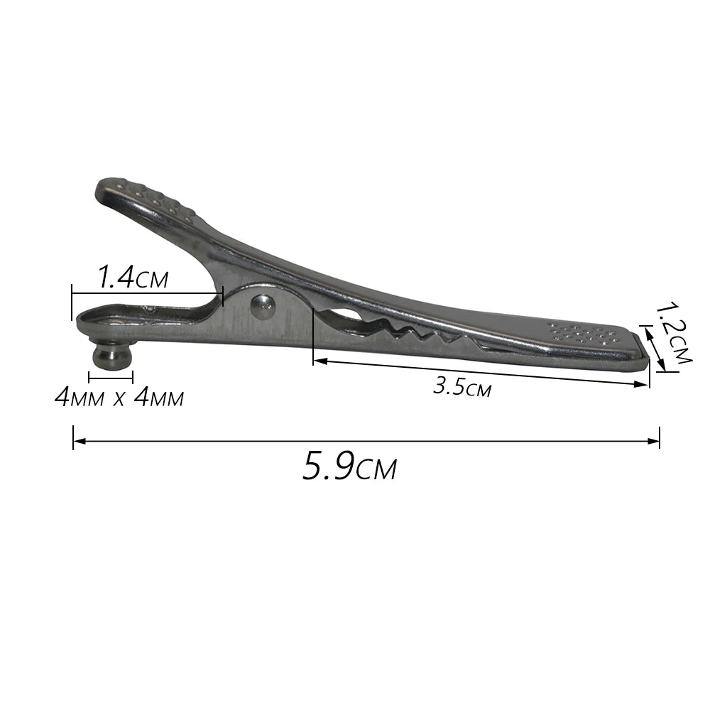 Reusable Veterinary ECG Alligator Clip Electrodes (5-Pack)