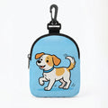 Portable Dog Training Snack Bag Waterproof Cartoon Pattern Dog Treat Pouch Leak-proof Large Capacity Food Dispenser Bag