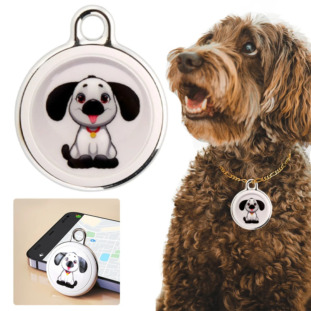 Bluetooth GPS Anti-Loss Tracker for Dogs & Cats - Real-Time Global Location Finder Device
