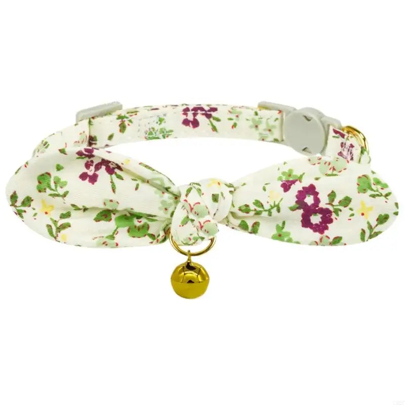 Heart Pet Collar with Flower Design for Cats — Comfortable Stylish Cat Collar