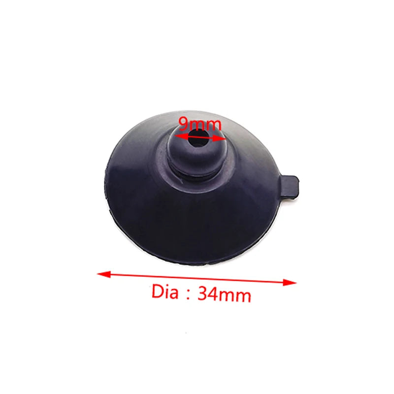 Aquarium Suction Cup Holders (10-Pack, Black, Air Pump & Water Pump Clips for Glass)