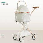Pet Stroller for Small Dogs and Cats, Portable Foldable Dog Cart, Lightweight Retractable Pet Carrier, Easy Travel