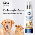 PetClear 80ml Pet Hair Detangler Spray - Anti-Tangle Anti-Static, Mild Hypoallergenic Natural, Long-Lasting Softener