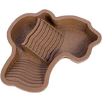 Reptile Bathing Pool Reptile Feeding Dish Water Bowl with Ramp Aquarium Ornament for Snake, Turtle, Bearded Dragon, Lizard Bath