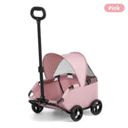 Small Pet Stroller for Dogs Cats Teddy Portable Foldable Outdoor Puppy Cat Carrier Travel Hand Pushchair