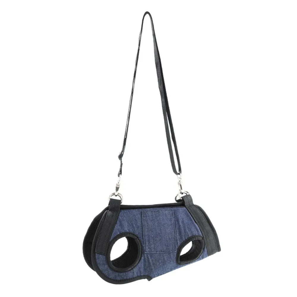 Breathable Dog Sling Harness with Pockets (Adjustable, Soft Carry)