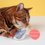 Flapping Wings Flying Bird Cat Toy — Vivid Chirping Simulation Sparrow Interactive Cat Toy
