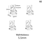 Acrylic Fish Tank Glass Clips (4pcs, 5.5–15mm Wall Thickness, Aquarium Lid Support Clamps)