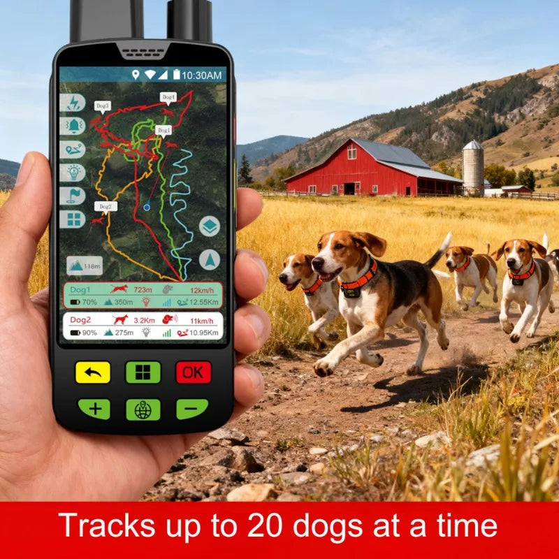 Rugged 4G IP68 Dog GPS Tracker with GNSS/Galileo/BDS - Industrial-Grade Environmental Seal