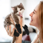 4-Piece Adjustable Cat Paw Protective Booties — Anti-Scratch Claw Caps for Feeding, Medicine & Grooming