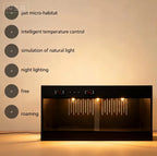 Reptile Lounge Habitat with Glass Sliding Door and Intelligent Thermostat 80*40*40cm Reptile Breeding Box LCD Reptile Pet  Box