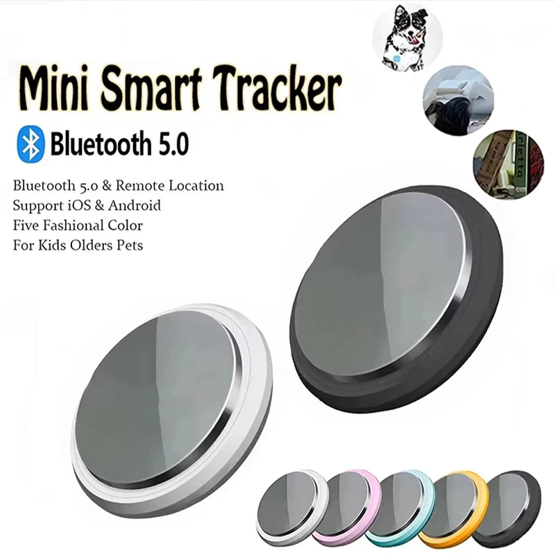 Mini 5G Bluetooth GPS Air Tag-Style Anti-Loss Tracking Reminder - Finder for Pets, Kids, Bags & Wallets
