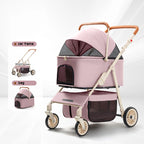 Cat Trolley Cat Stroller Outdoor Pet Stroller Dog Pet Carriers & Travel Products Pet Stroller Double