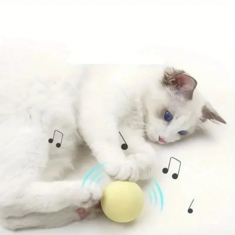 3-Pack Gravitational Catnip Purring & Chirping Ball Cat Toy Set — Self-Play Sensory Teaser