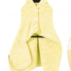 Pet Bathrobe for Dogs and Cats Super Absorbent Pet Dog Bath Towel Hooded Coat Adjustable Collar and Belly StrapXS To L