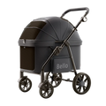 STLFBello New Design Foldable Pet Stroller for Large Dogs 4 Wheels Premium Travel Carrier