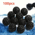 Aquarium Bio Balls Filter Media (50–100pcs, Biochemical Balls, Fish Tank Wet/Dry Filter)