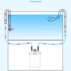 Borosilicate Glass Aquarium Inflow & Outflow Pipe (13mm/17mm, Planted Tank, Filter Tube)