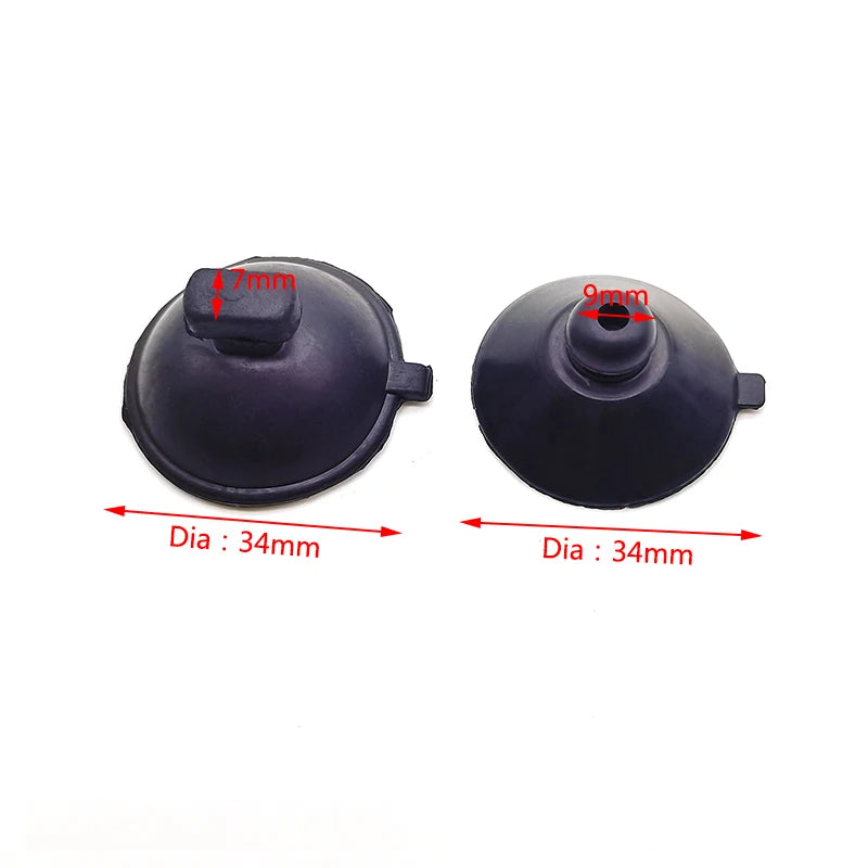 Aquarium Suction Cup Holders (10-Pack, Black, Air Pump & Water Pump Clips for Glass)