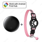 Reflective GPS Cat Collar Tracker with Safety Buckle - Waterproof Anti-Loss Kitten Locator for Android