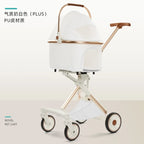 Pet Stroller for Small Dogs and Cats, Portable Foldable Dog Cart, Lightweight Retractable Pet Carrier, Easy Travel