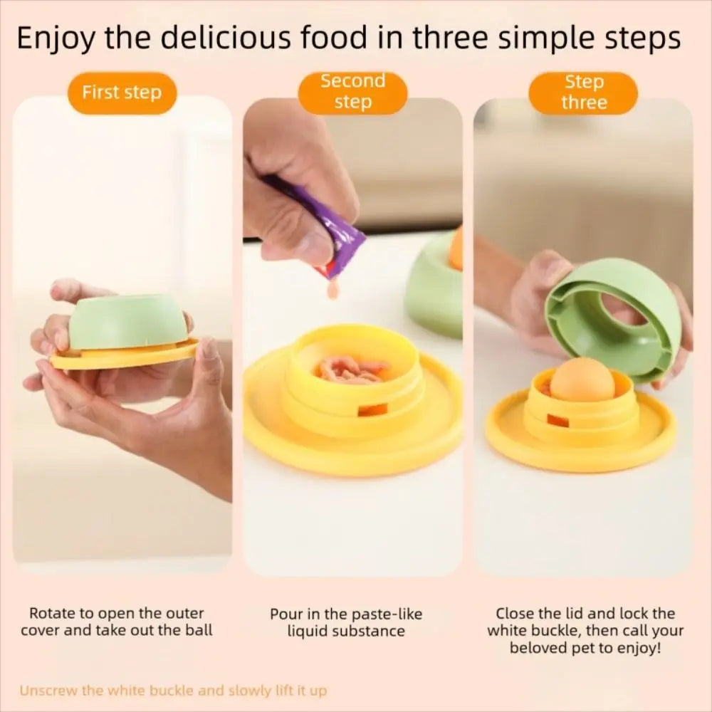 Yogurt Lick Mat Snack Bowl for Dogs & Cats — Interactive Licking Plate for Dental Health & Self-Soothing