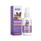 Pet Flea Tick Repellent Spray Waterproof Fur Clean Relieve Skin Itching Remove Mite Lice Dogs Cats External Insect Spray 50ml
