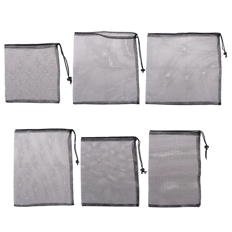 Aquarium Filter Media Mesh Bag (Fish Tank Net Bag, Pond Filter Media Holder, Reusable)