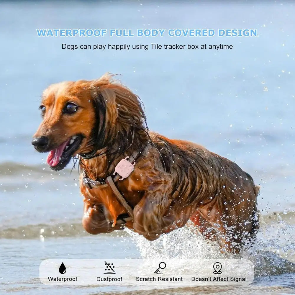 Multicolor Silicone Case for Tile Mate 2022/2024 - Waterproof, Dustproof & Pet Collar Attachable