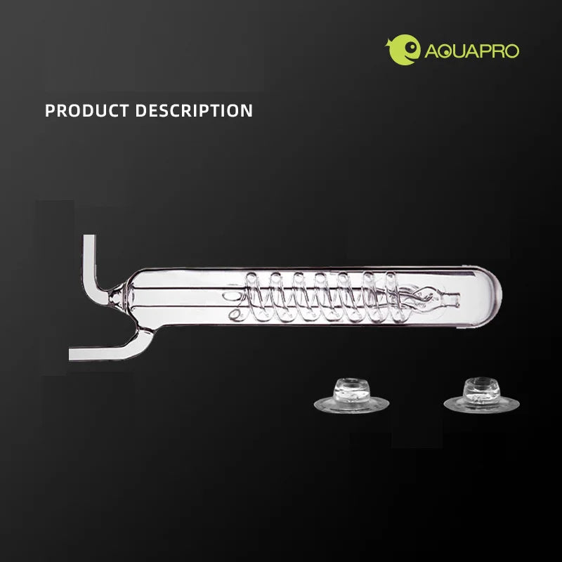 Glass CO2 Bubble Counter & Diffuser (Spiral Design, Aquarium Carbon Dioxide Recorder)
