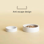 HOT! Reptile Food Bowl Anti-Escape Ceramic Feeder Dish Black White Reptile Water Bowl For Hermit Crab Gecko Chameleon Corn Snake