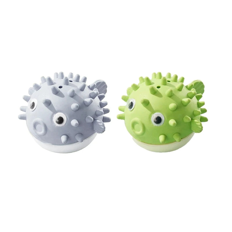 2-Pack Catnip Pufferfish Ball Cat Toys with Dust Cover — Boredom-Relief Teeth Grinding Toy for Kittens